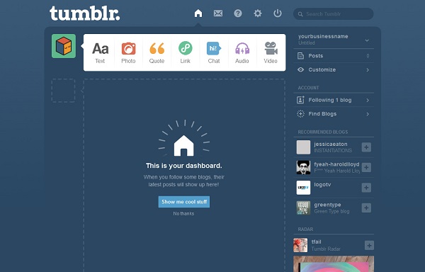 Your Tumblr dashboard