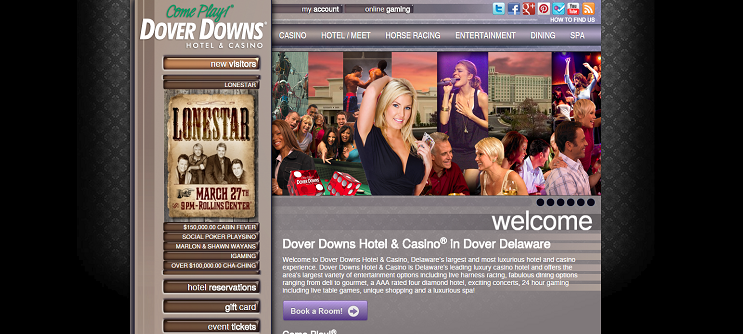 Dover Downs Casino website