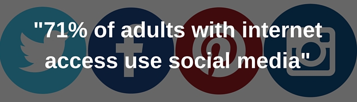 71% of adults use social media